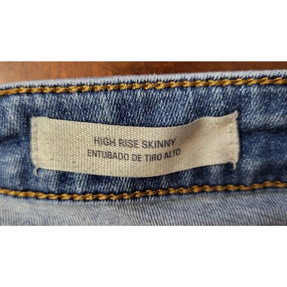 Universal Thread High Rise Skinny Women's size 14 Blue Denim Ankle Jeans - Picture 7 of 9